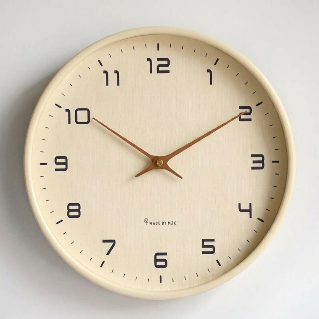 Silent Wood Wall Clock for Peaceful Spaces