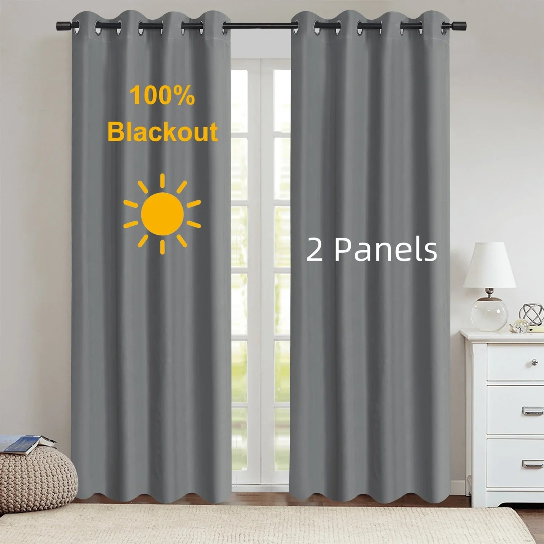 Grommet Blackout Curtains for Restful Rooms