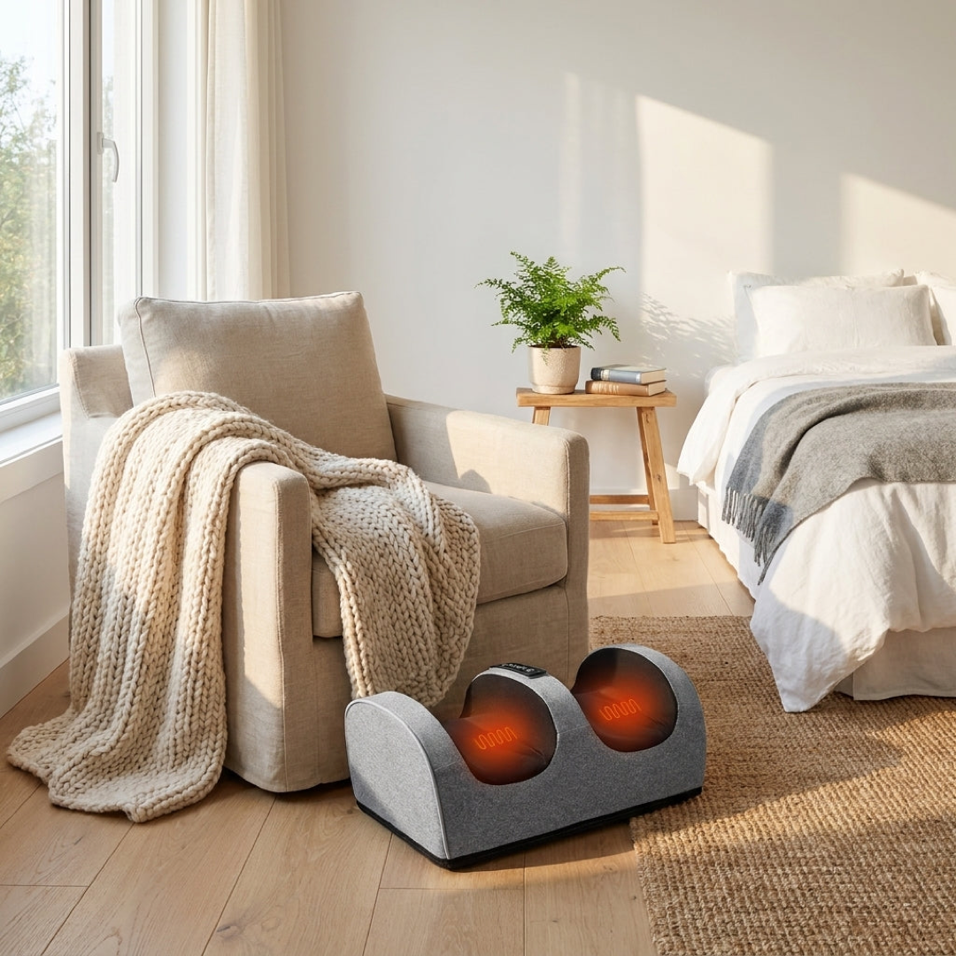 Heated Foot Kneading Massager for Daily Relief