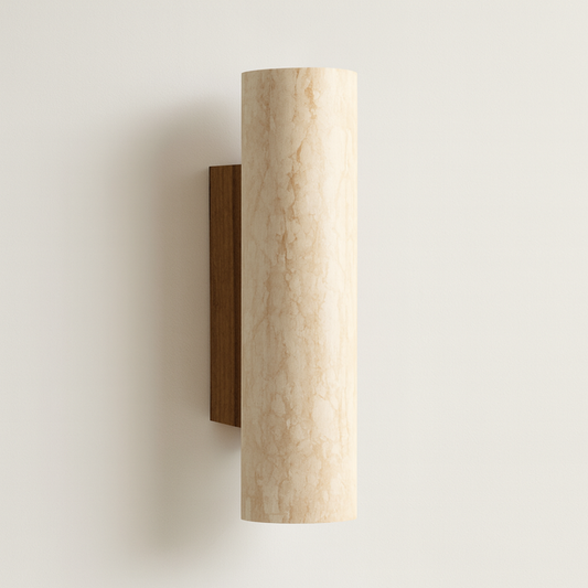 Travertine Wall Lamp for a Calming Glow