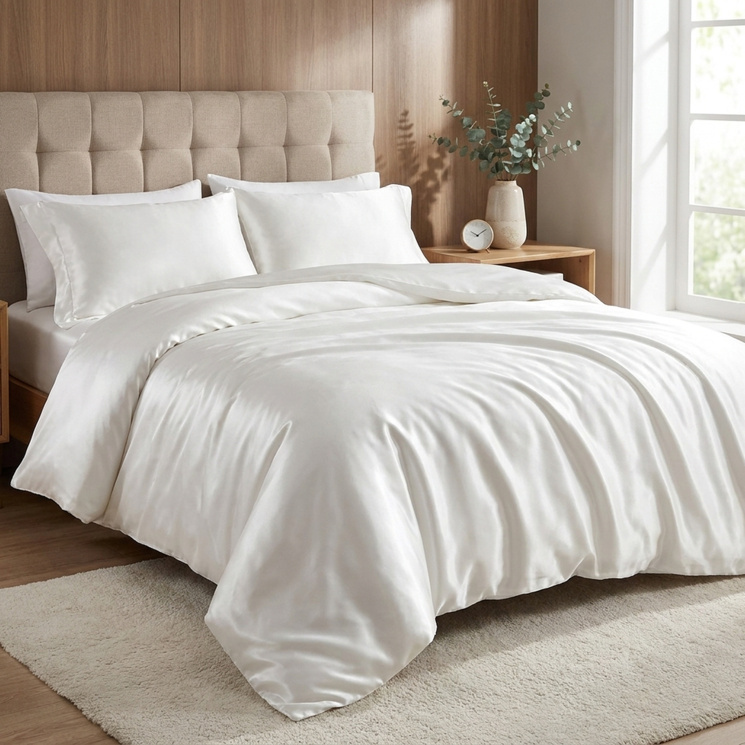 Silk Duvet Cover for Smoother Nights