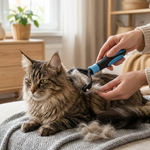 Two-Way Pet Grooming Brush for a Fur-Free Home