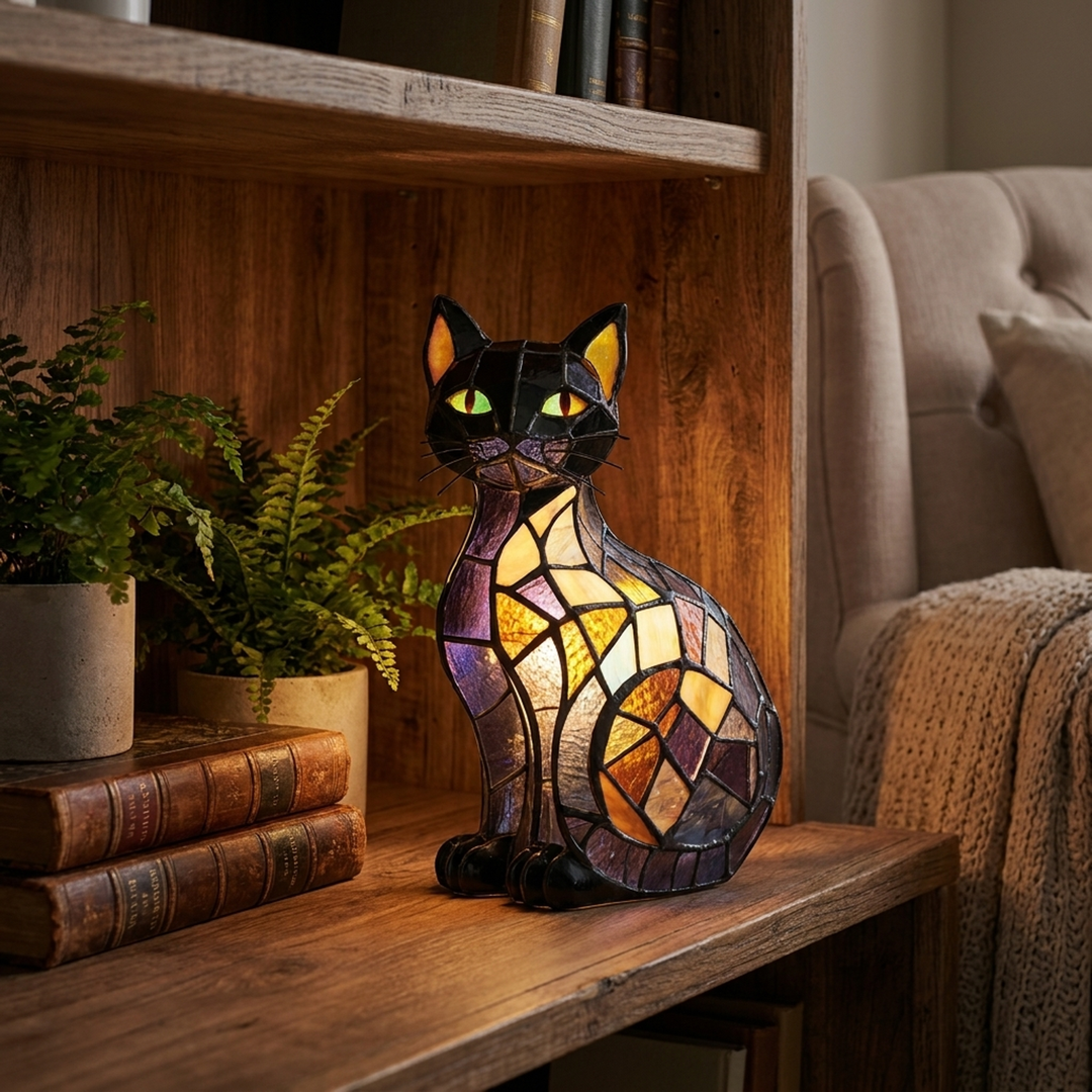 Cat LED Night Light for Gentle Bedtime Comfort