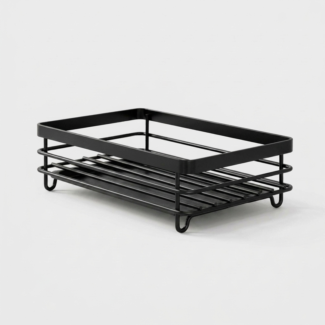 Collapsible Steel Dish Rack Clears Counter Space