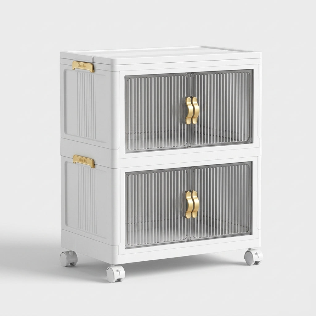 Clear-Front Storage Bins for Easy Access