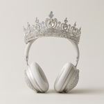 Crystal Tiara Headphones for Regal Sound