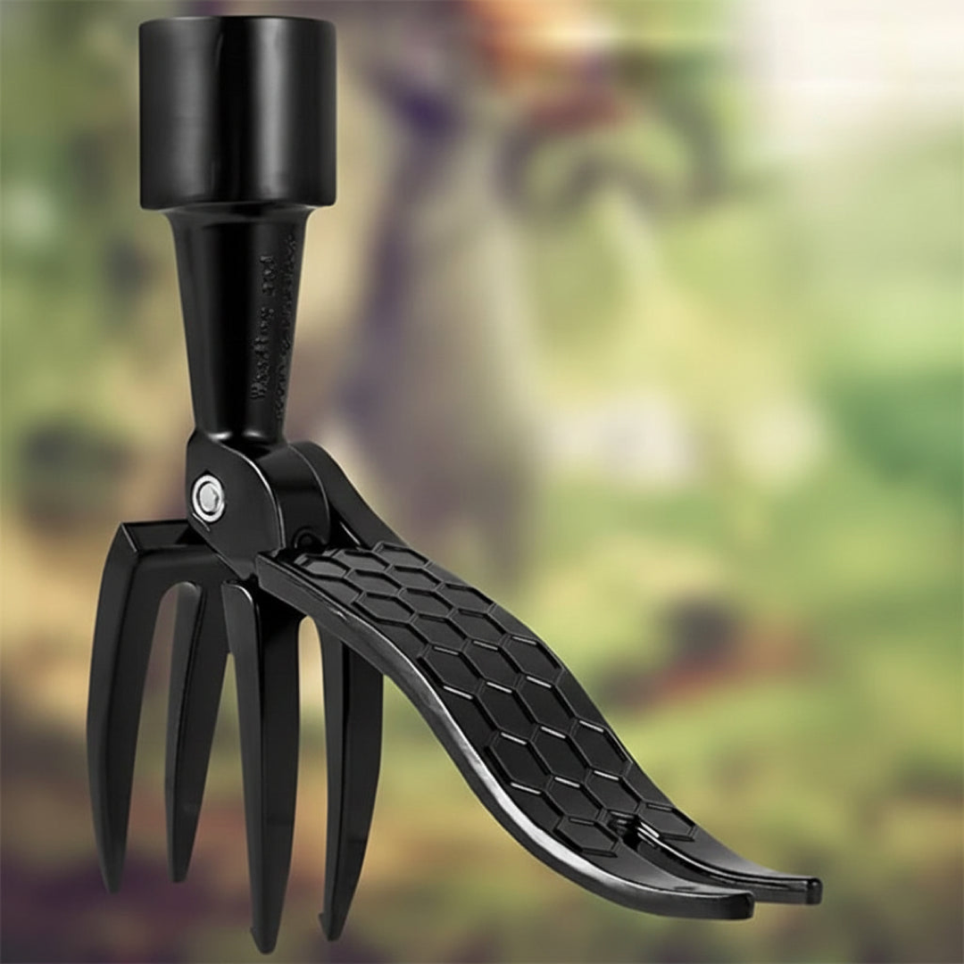 Stand-Up Root Puller for Back-Friendly Weeding