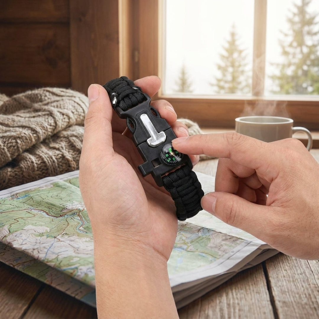 Paracord Survival Bracelet for Emergency Readiness