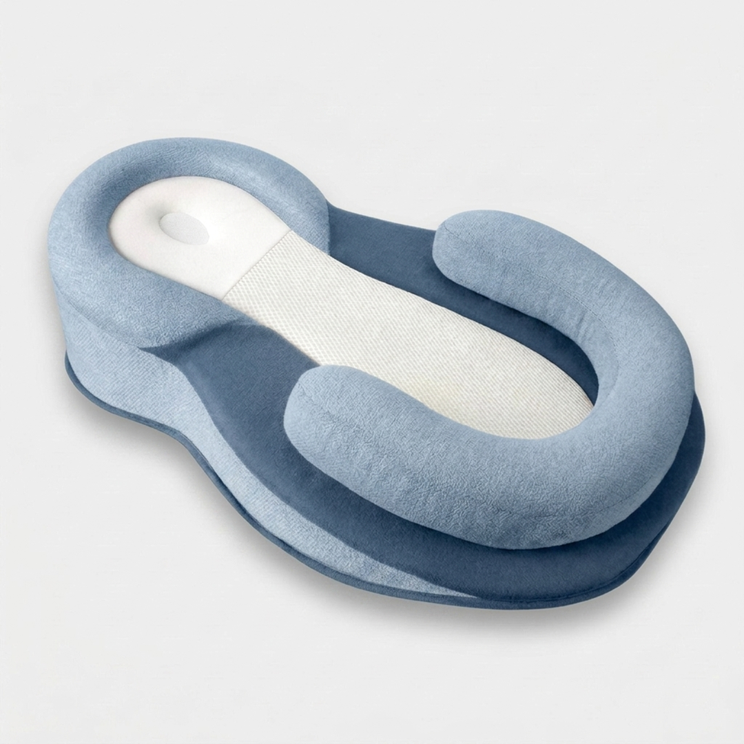 Contoured Baby Pillow For Gentle Head Support