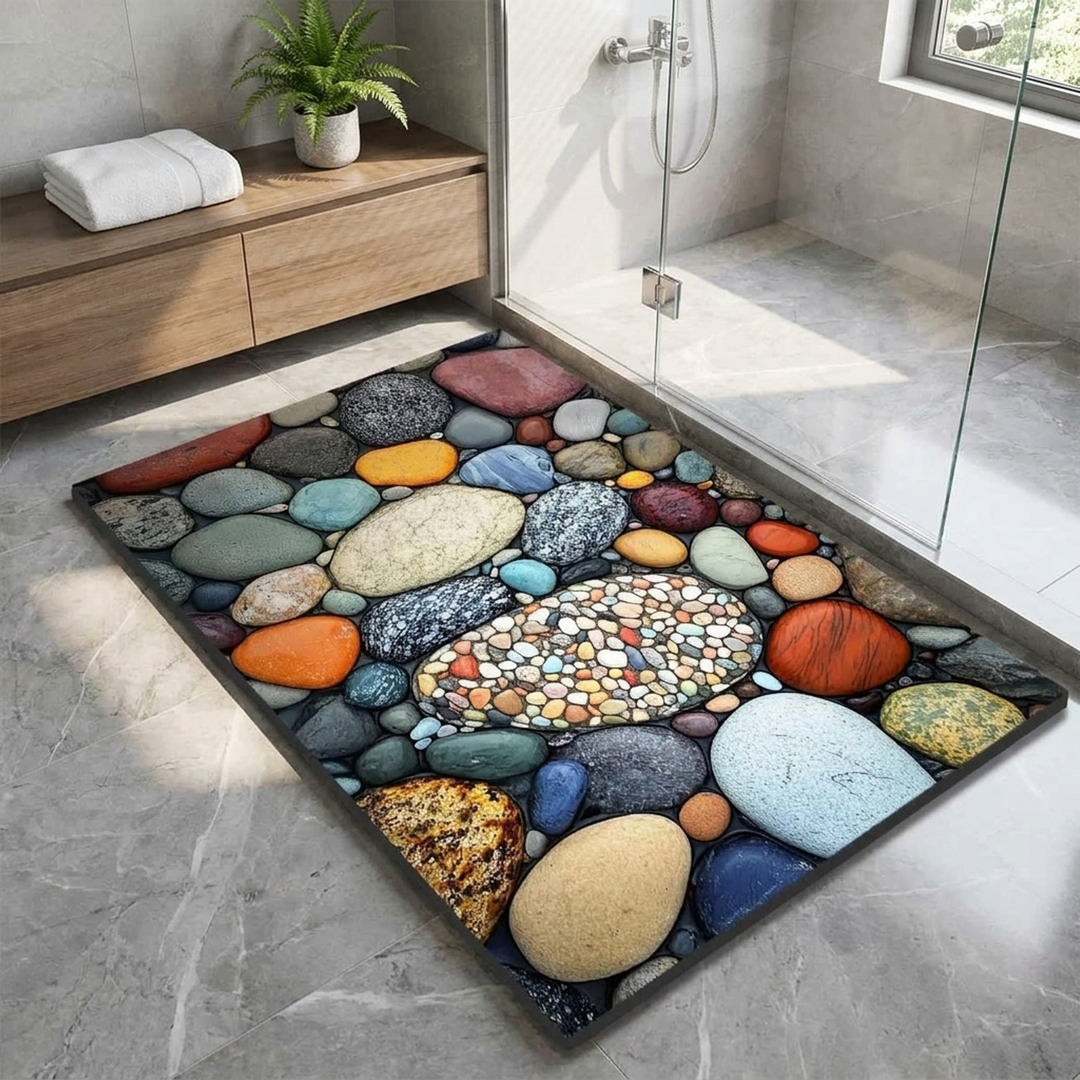 Mineral Bath Mat for Steady, Comfortable Steps