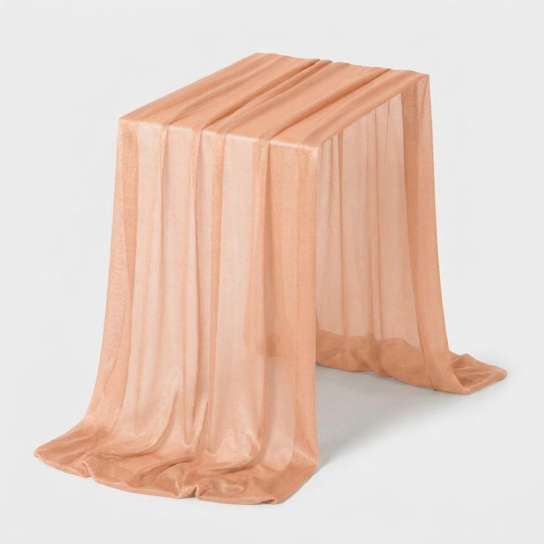 Sheer Table Runner for Effortless Event Styling