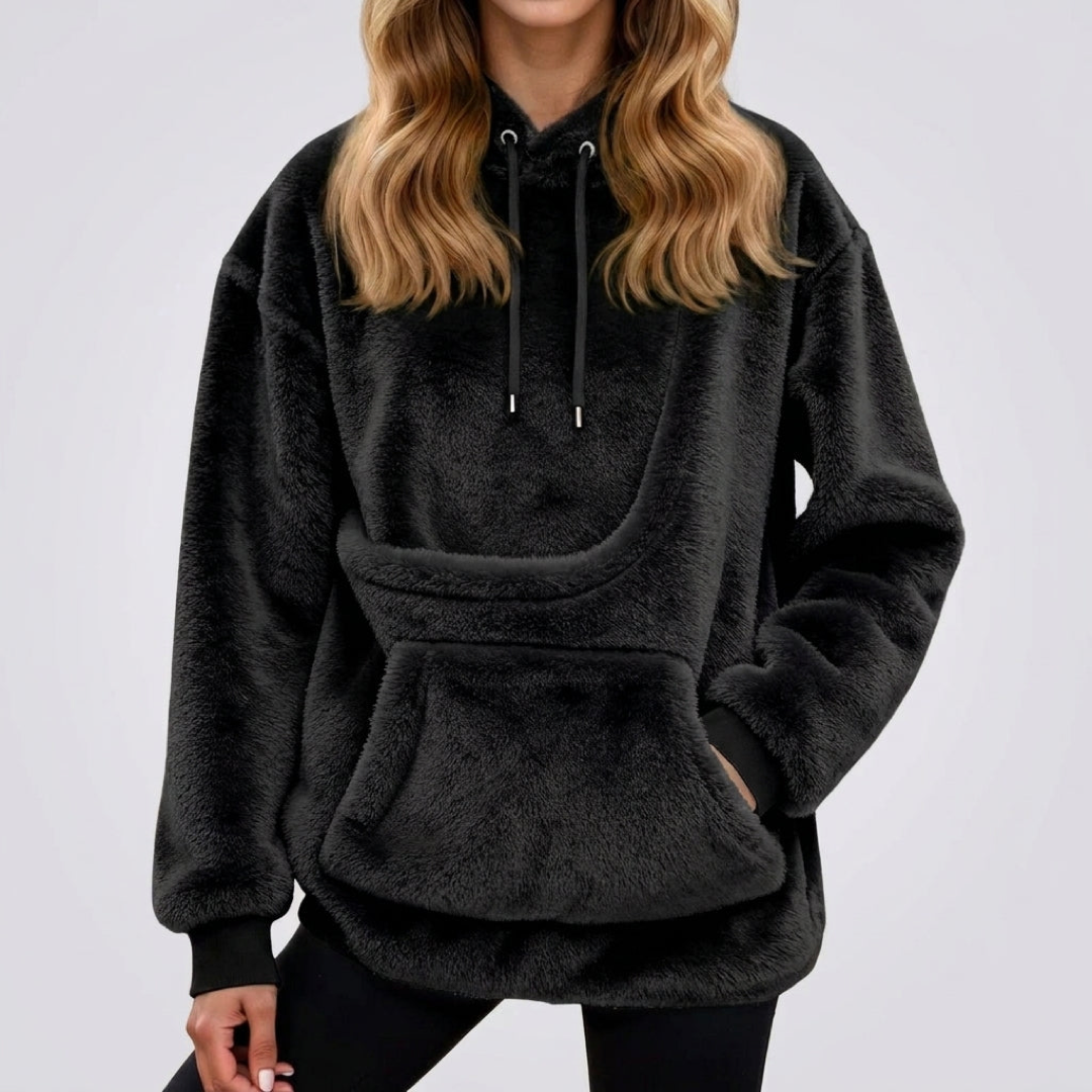 Pet Pocket Fleece Hoodie for Cozy Carrying