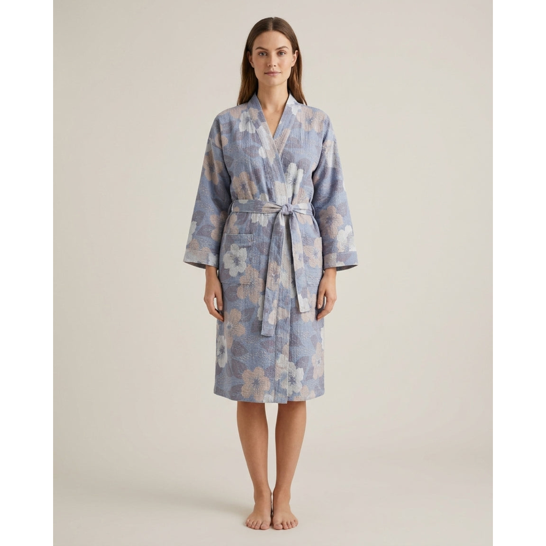 Reversible Cotton Kimono Robe for Everyday Comfort