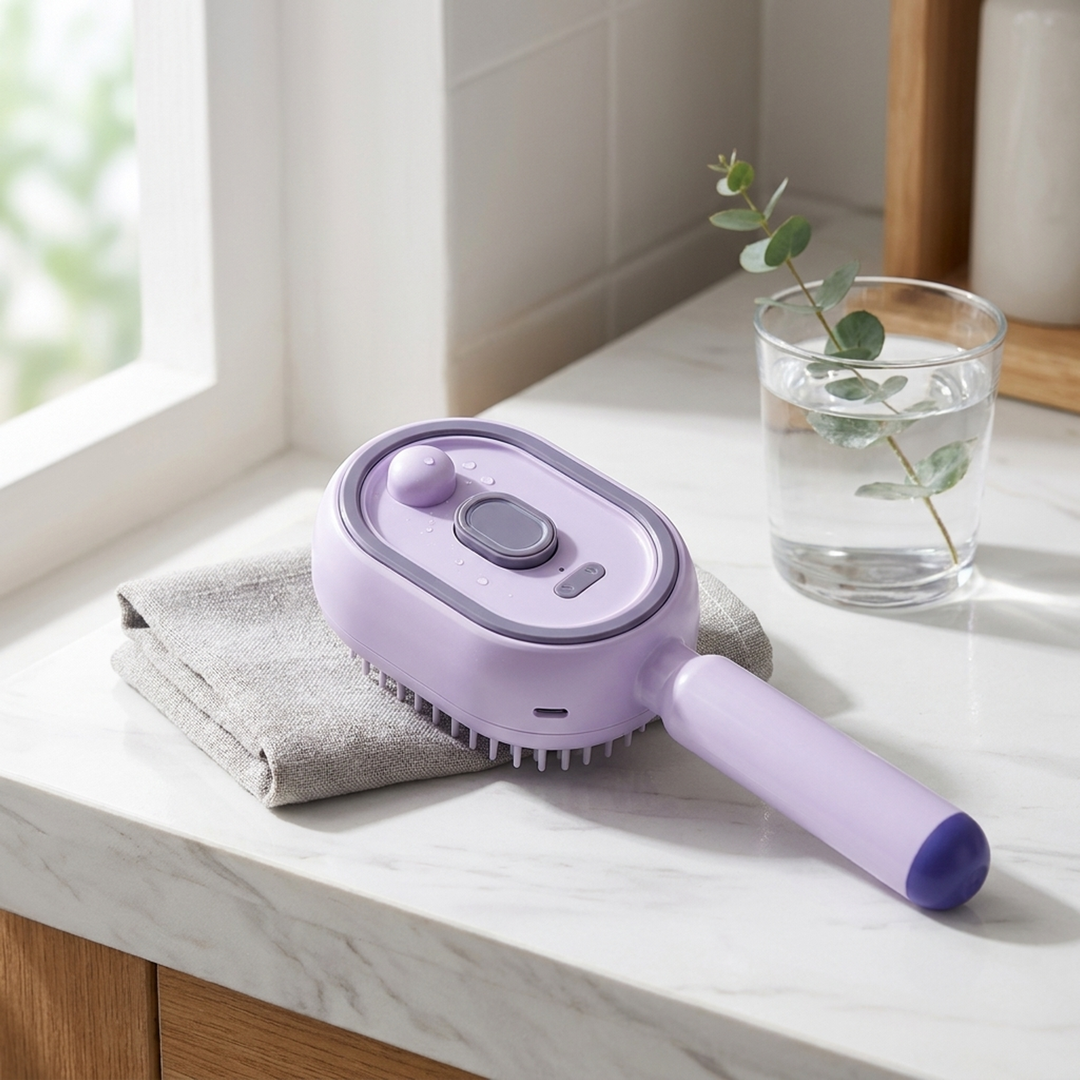 Electric Misting Brush for Gentle Scalp Care