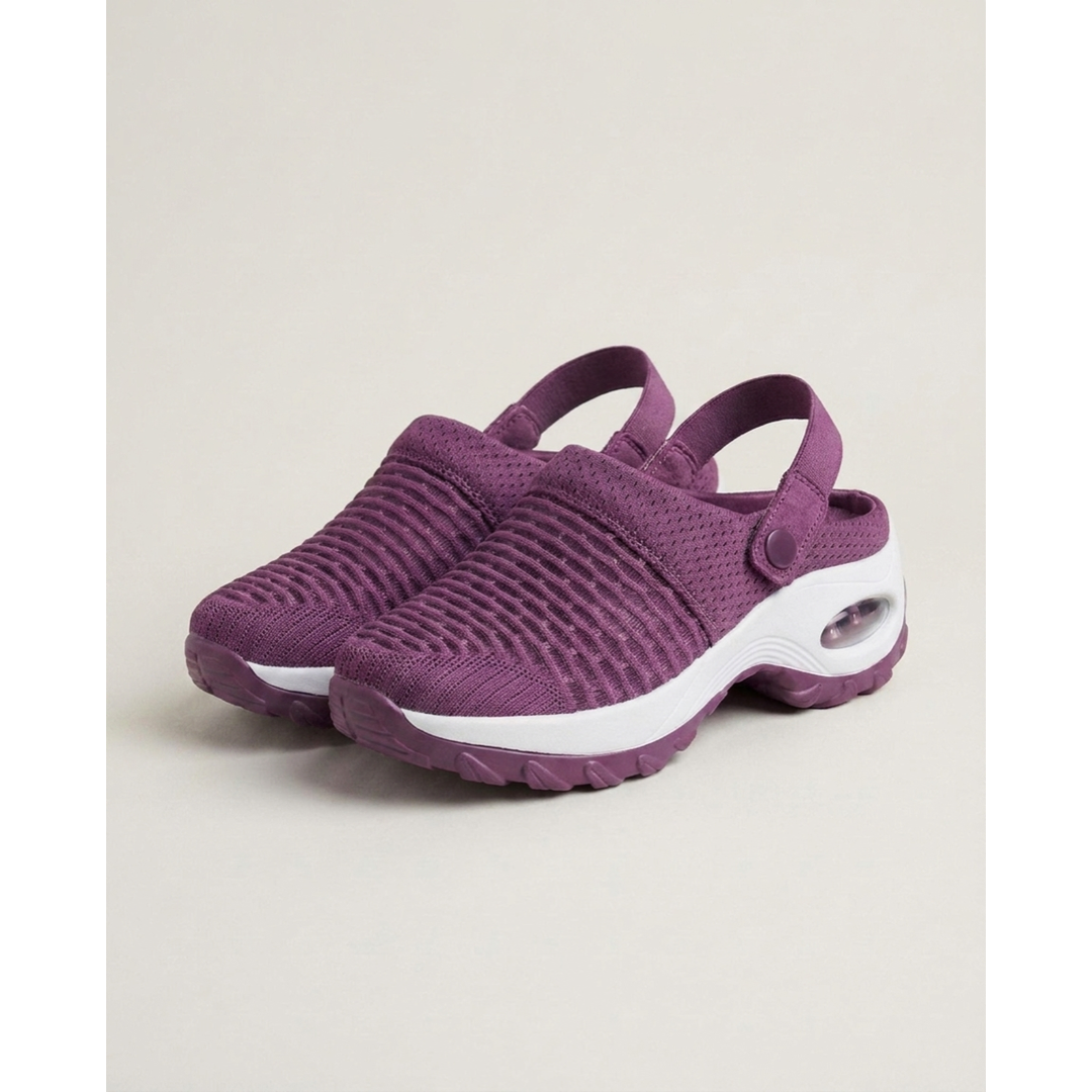 Air-Cushioned Mesh Clogs for Lasting Support