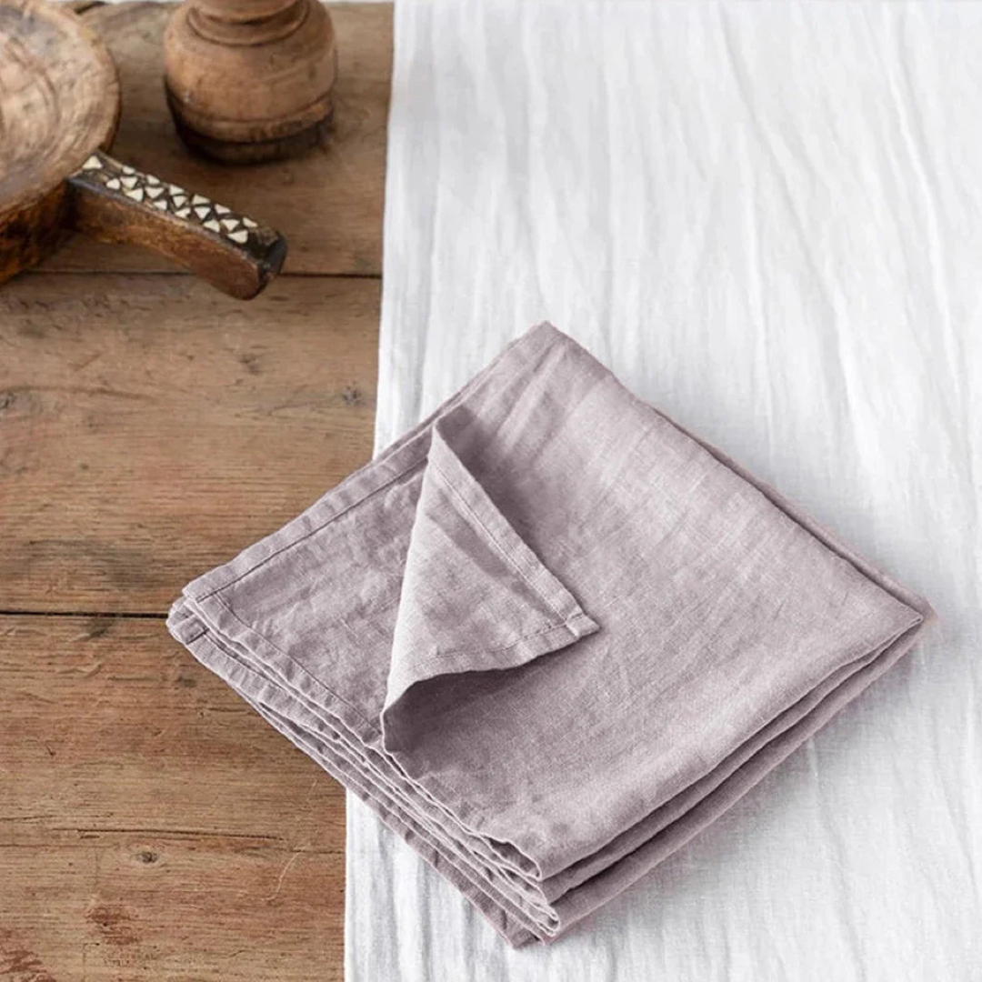 Flax Linen Napkin Set for Everyday Dining