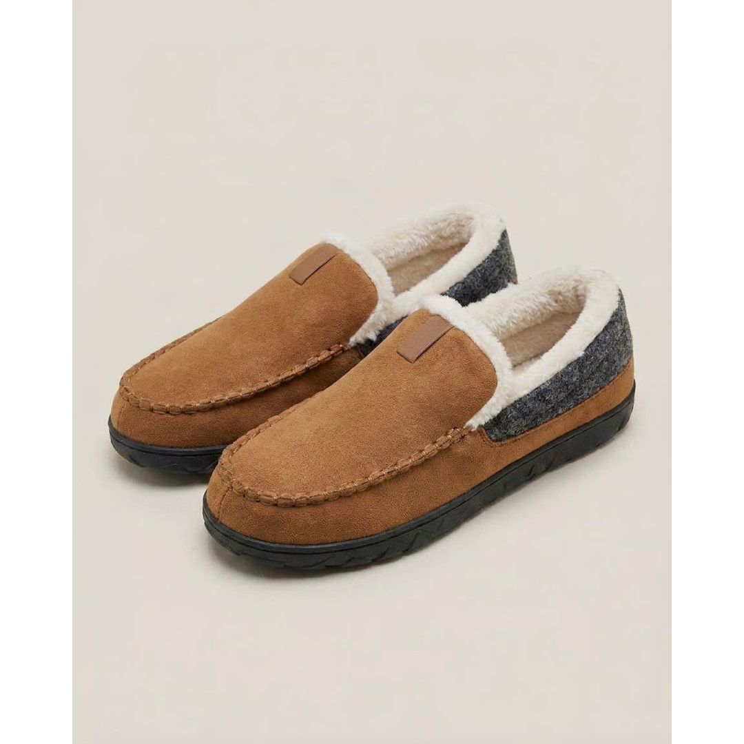 Men’s Wool-Look House Loafers for Cozy Warmth