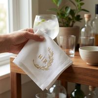 Monogrammed Linen Napkin Set for Elegant Dining