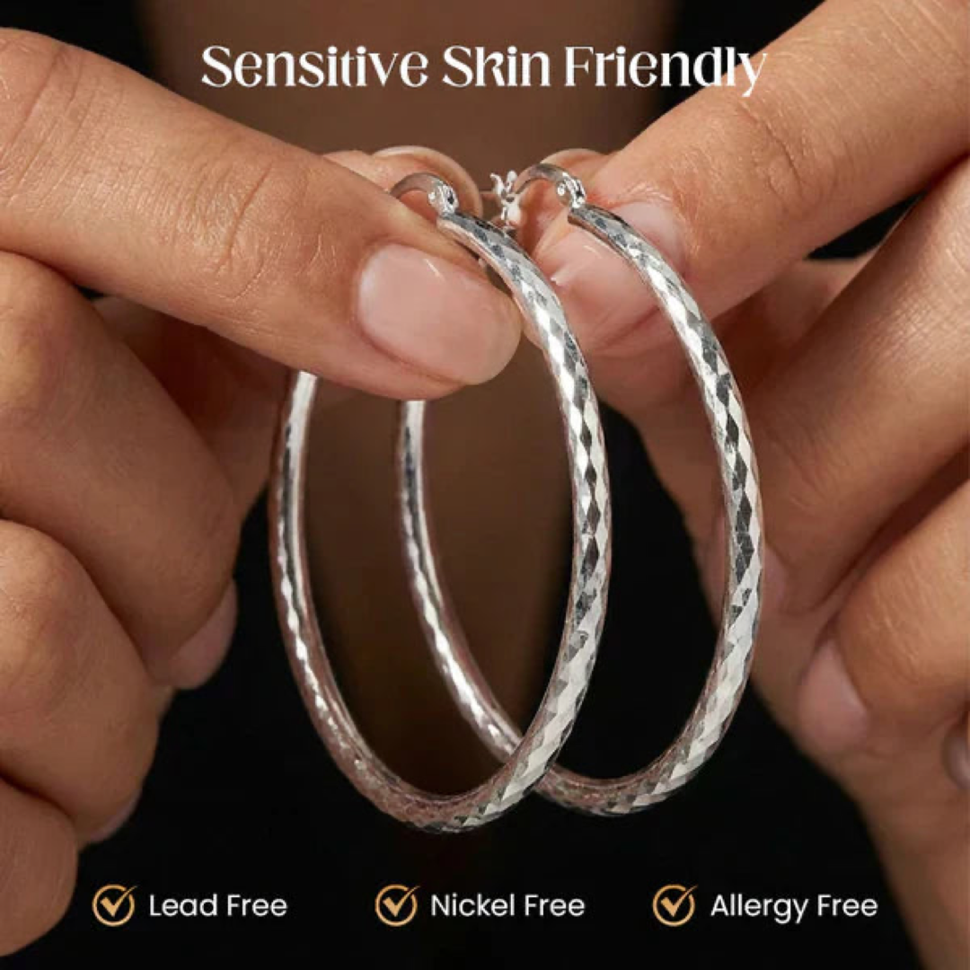 Diamond-Cut Hoop Earrings for Everyday Sparkle