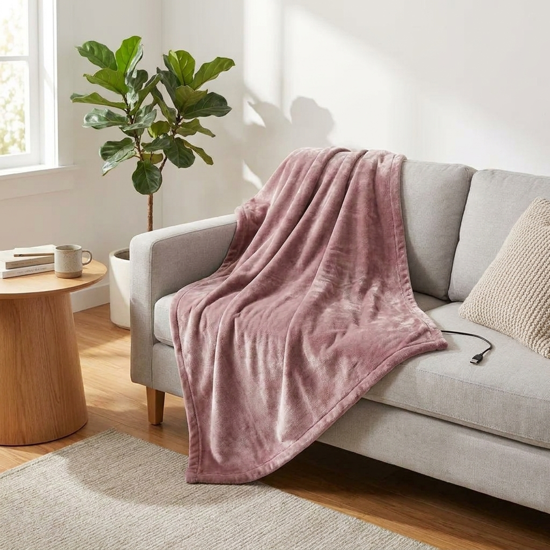 USB Heated Blanket – Three Cozy Heat Levels
