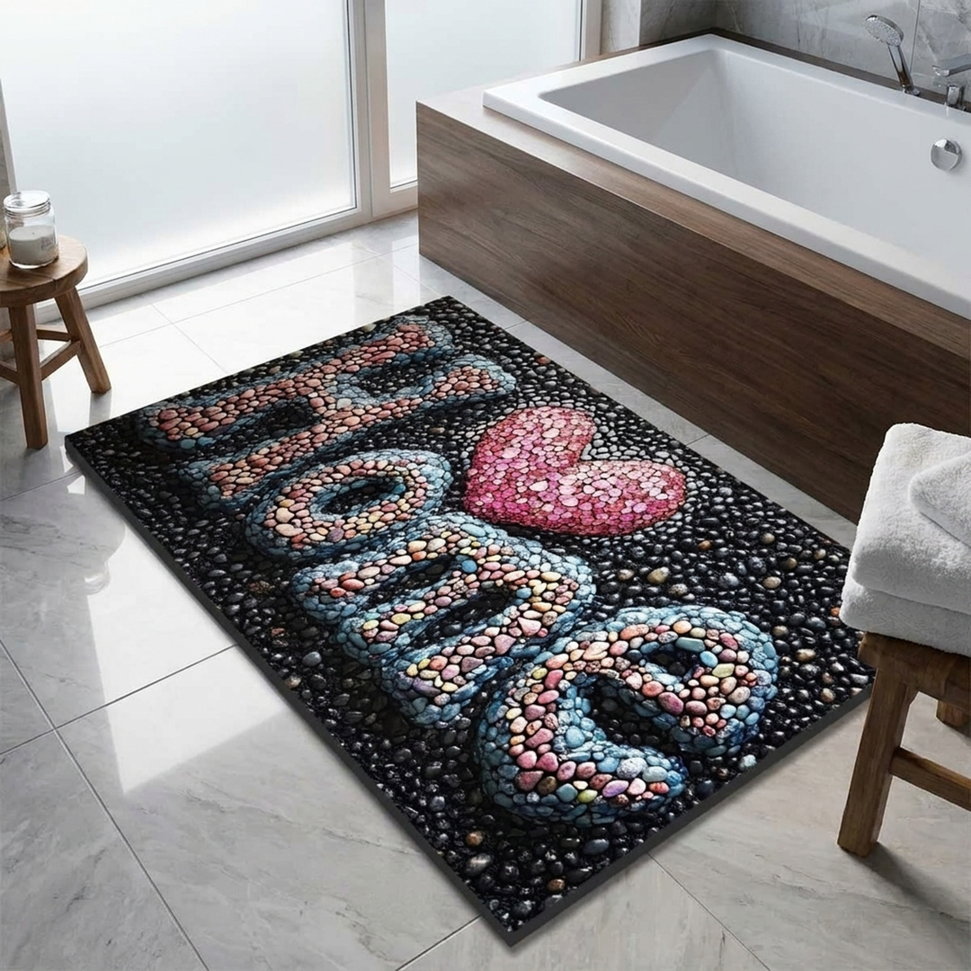 Mineral Bath Mat for Steady, Comfortable Steps