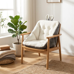 Contoured Memory Foam Seat Cushion for Long Sitting