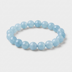 Aquamarine Bead Bracelet for Effortless Calm