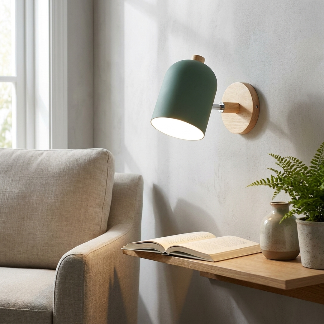 Wooden Wall Spotlight for Focused Lighting