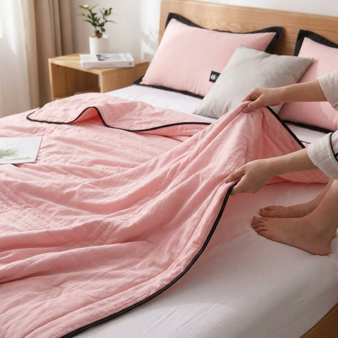 Dual-Sided Blanket for Sweat-Free Sleep