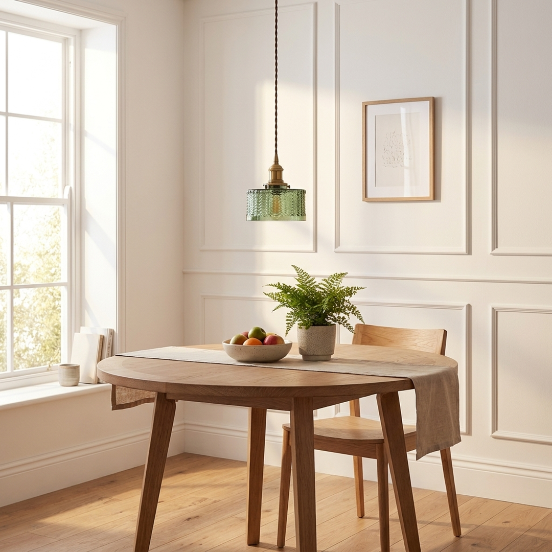 Sculpted Glass Pendant Light for Calming Glow