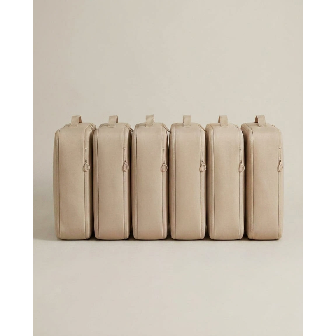 Space-Saving Compression Bags With Carry Handles