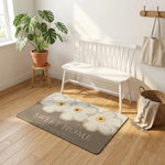 Floral Dirt-Trapping Doormat for Cleaner Floors