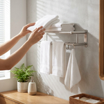 Stainless Steel Towel Rack for Tidy Bathrooms