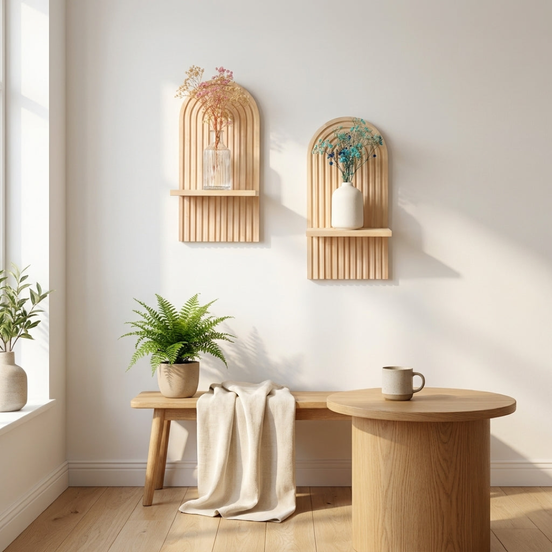 Boho Floating Shelves For Clutter-Free Walls