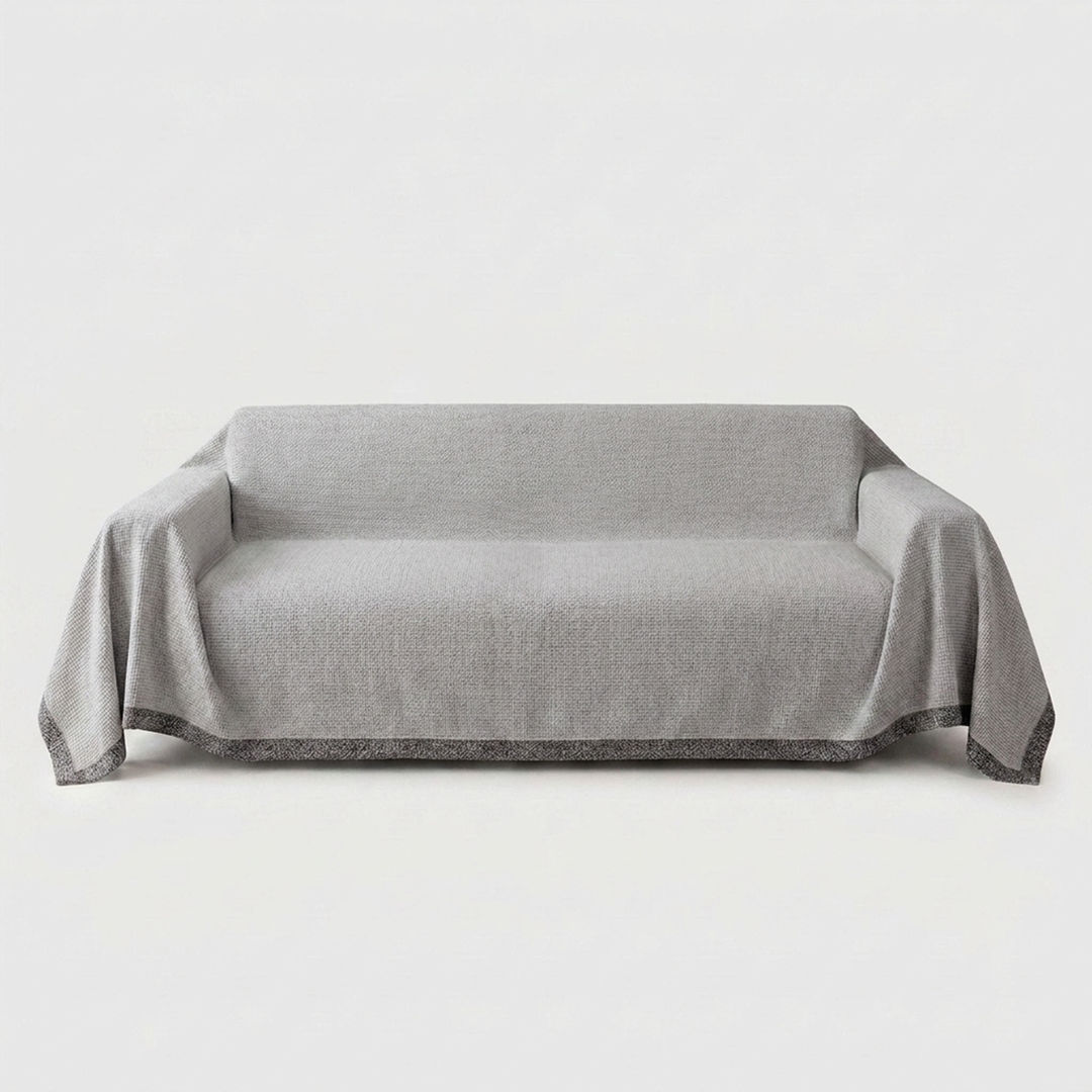 Stay-Put Sofa Cover for a Neater Living Room