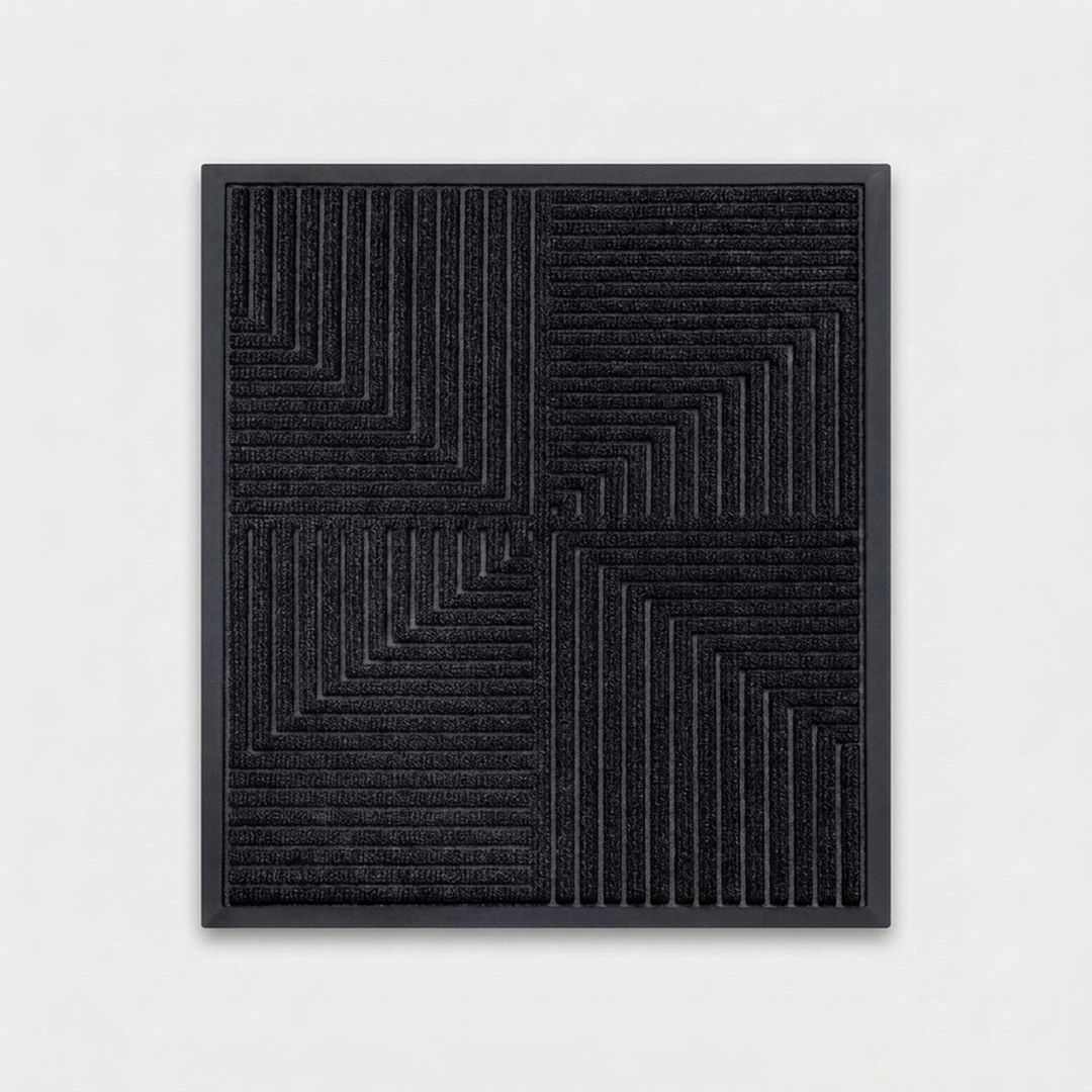 Striped Doormat That Traps Dirt Securely