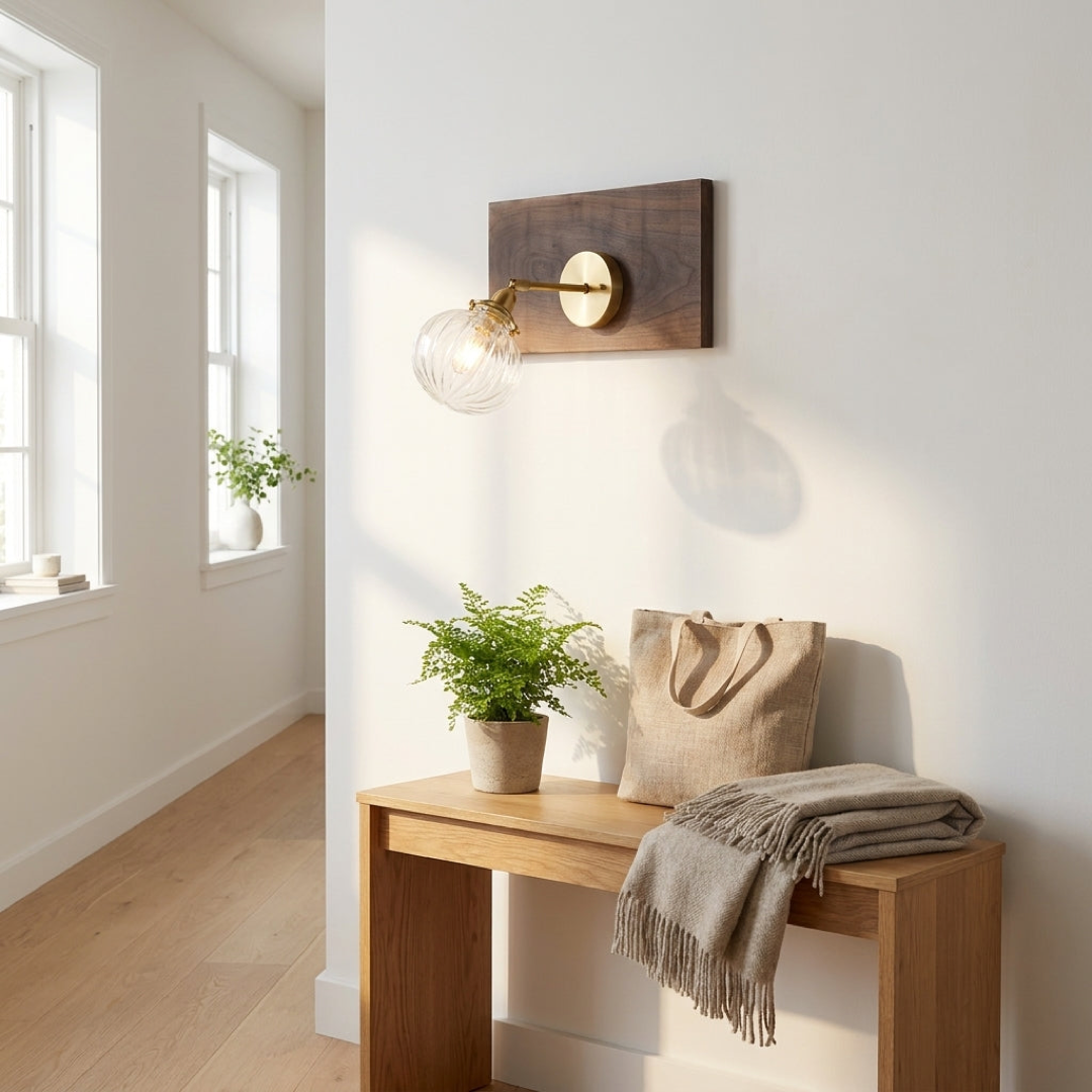 Prismatic Orb Wall Sconce for a Warm Glow