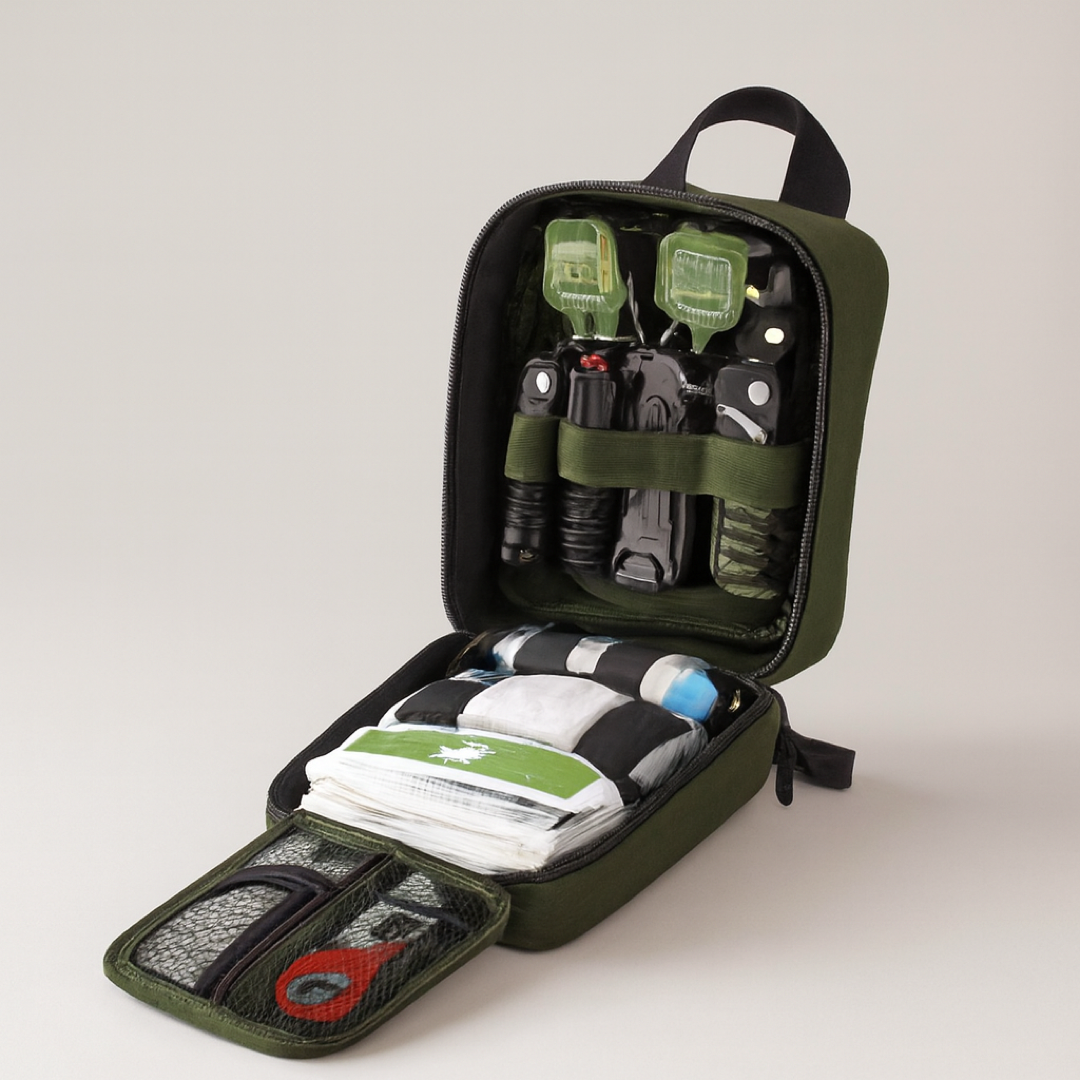 Compact MOLLE First Aid Kit for Outdoor Readiness