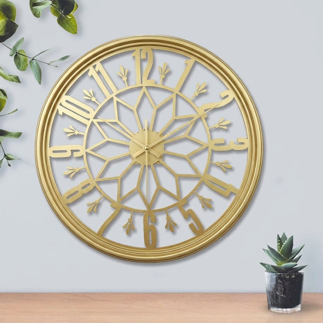 Vintage Metal Wall Clock – Peaceful Timekeeping