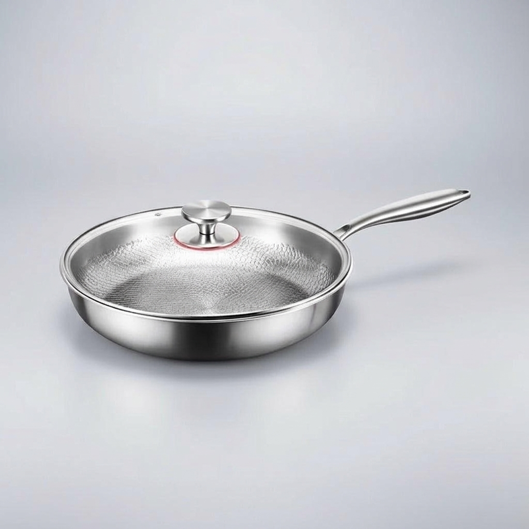 Hammered Titanium Skillet for Effortless Cooking