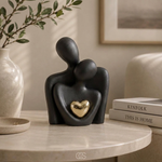 Ceramic Couple Figurine for Refined Spaces