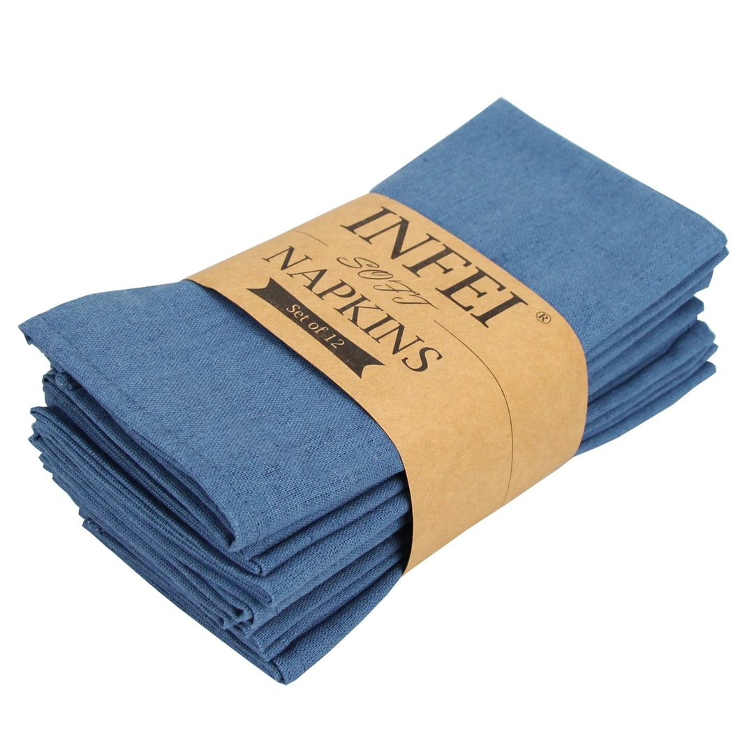 12-Piece Cloth Napkin Set for Effortless Dining