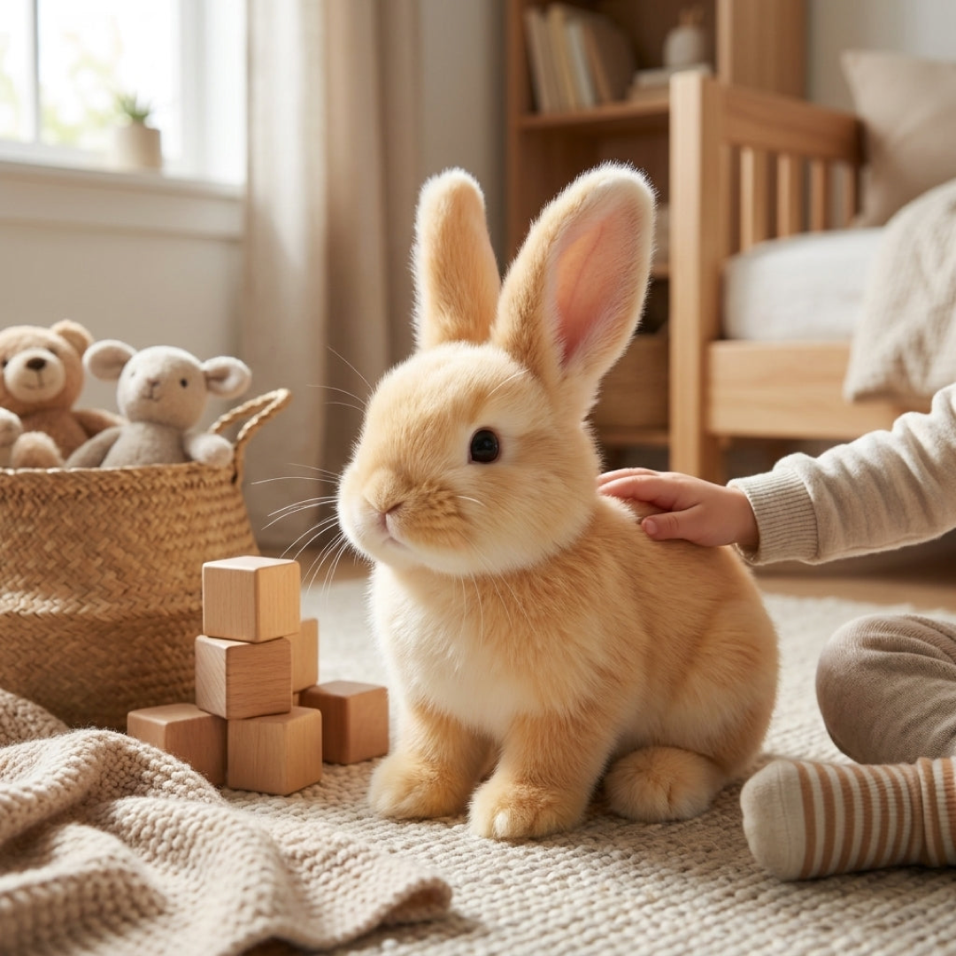 Lifelike Talking Bunny for Imaginative Play