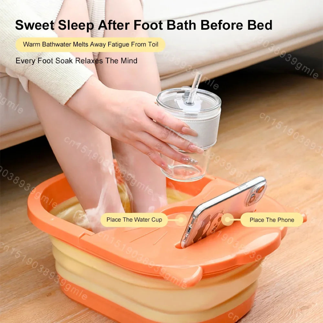 Collapsible Foot Spa for Warm Massage Relief
