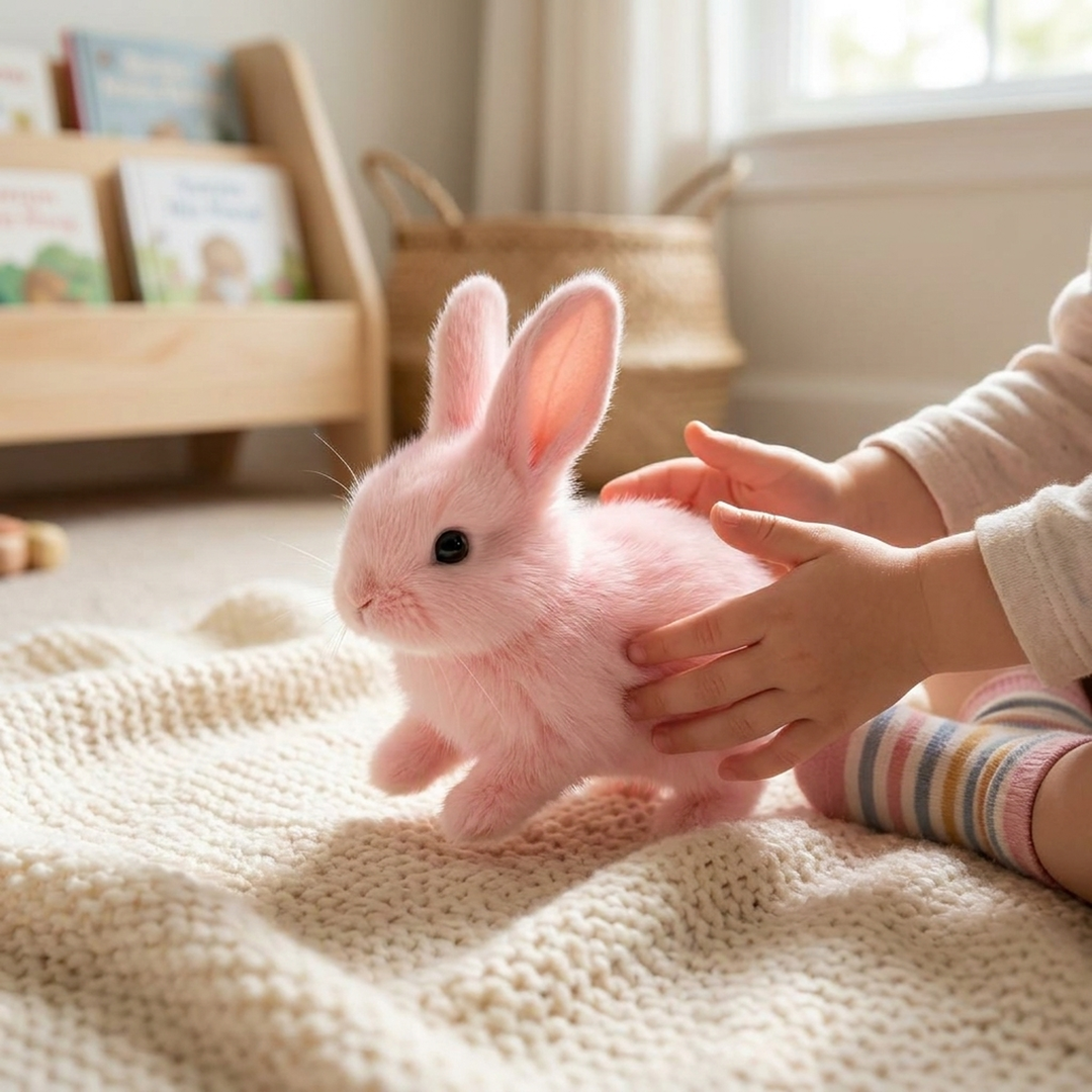 Interactive Plush Bunny for Lifelike Play
