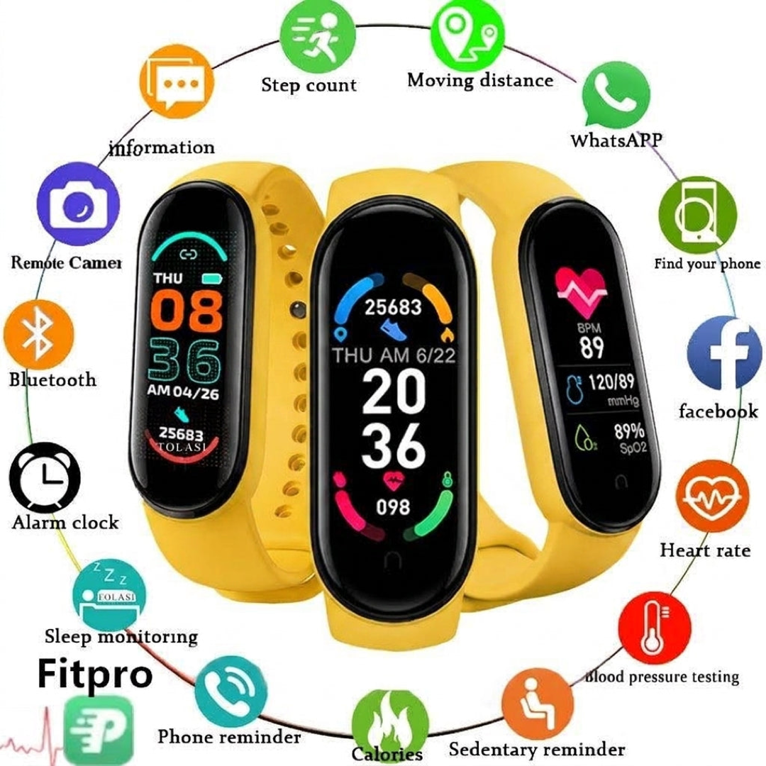 M6 Fitness Tracker for Daily Health Insights