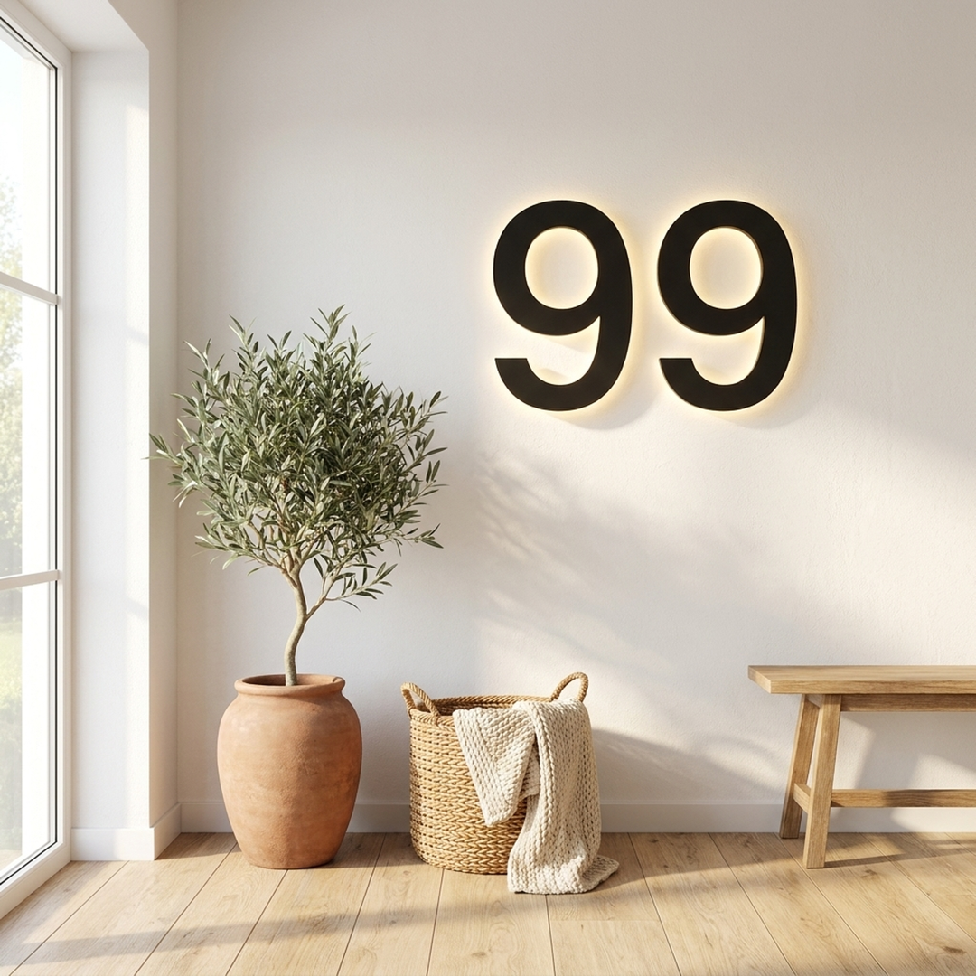 Personalized LED Address Numbers for Easy Visibility