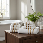 8-Piece Cotton Towel Set for Faster Drying