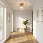 Crystal Ceiling Light – Open, Elegant Illumination