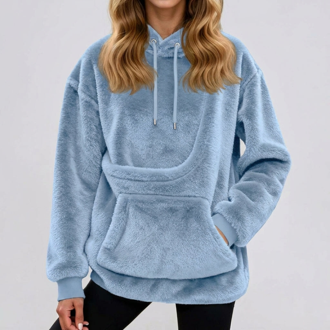 Pet Pocket Fleece Hoodie for Cozy Carrying